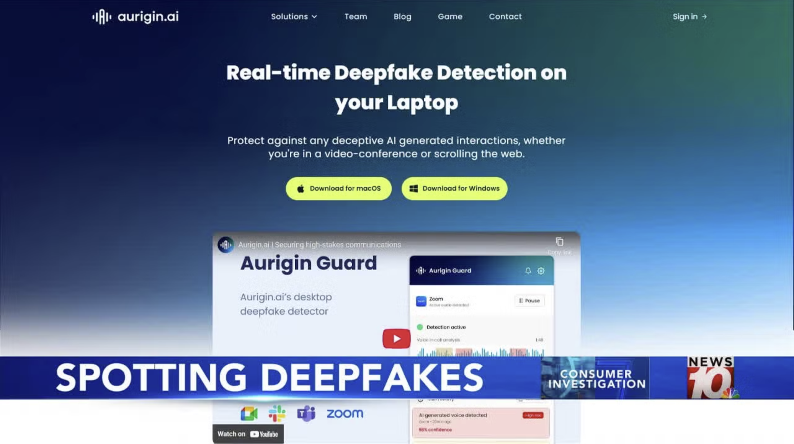 Consumer Alert: A tool to spot deep fakes in seconds